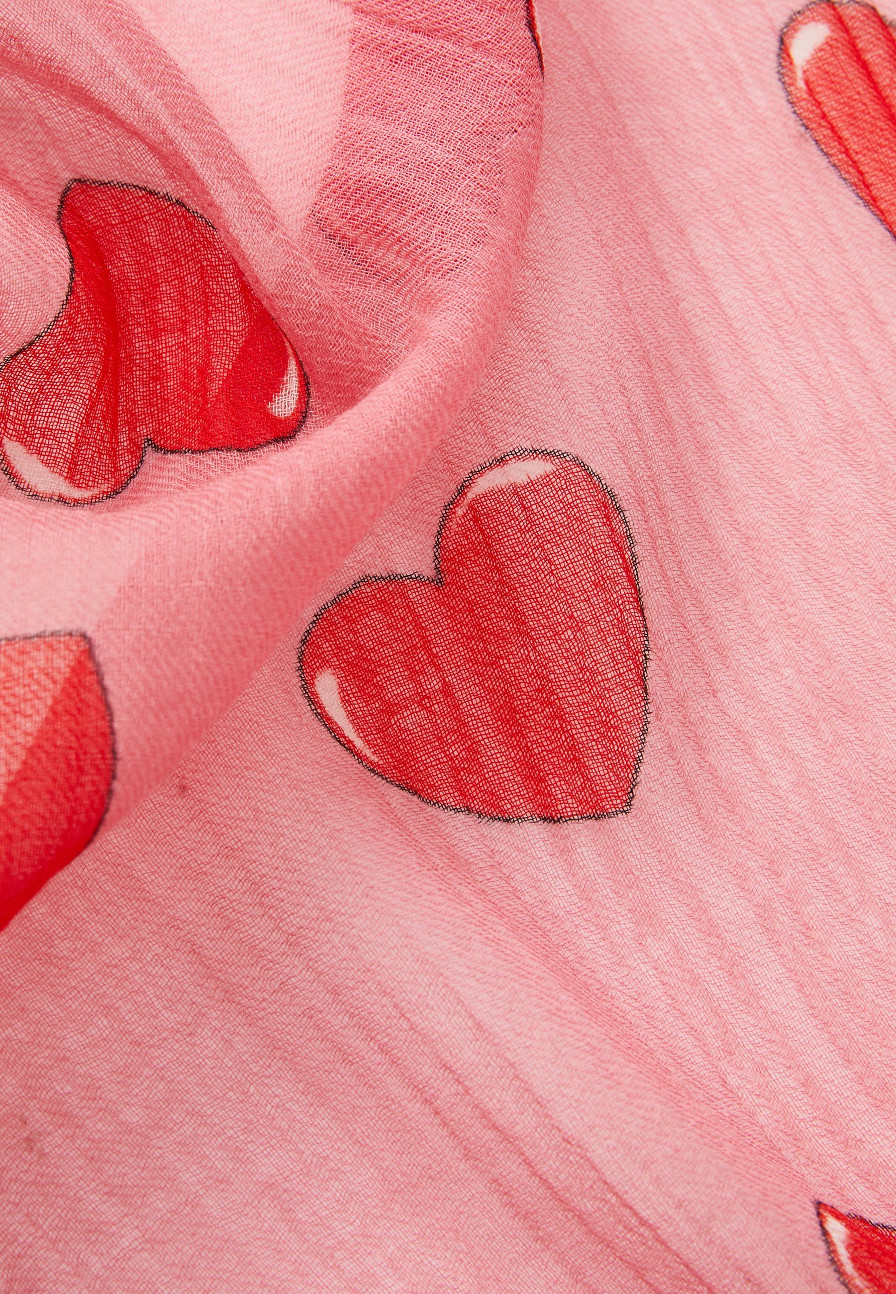 Sciarpa a forma di cuore di Moschino - Sciarpa - rosa