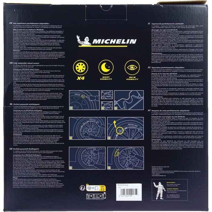 Embellecedores de rueda MICHELIN NVS 3D de 16