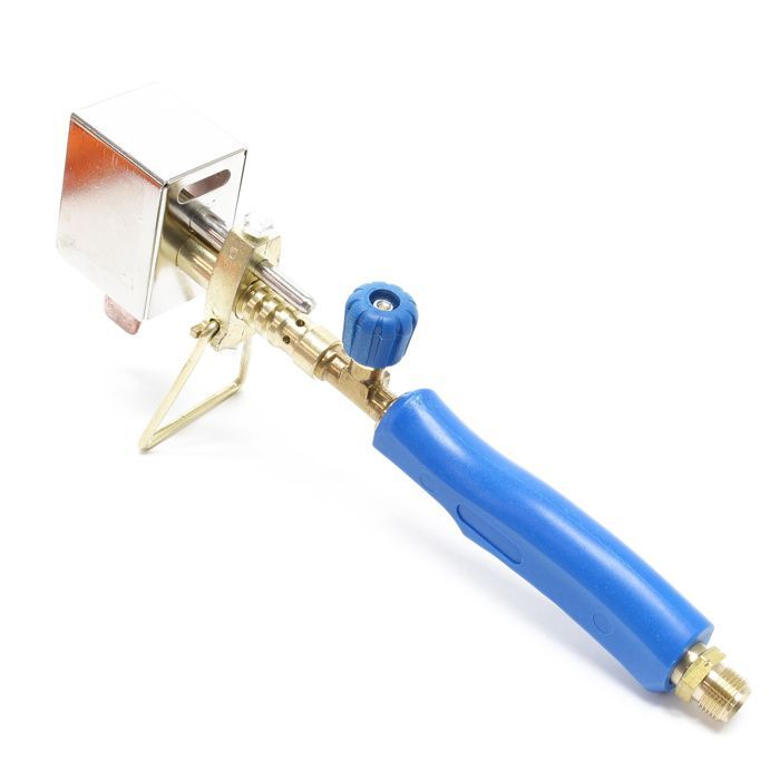 Roofer's soldering iron, wind protection, support, gutter soldering (tin, lead, copper, zinc), zinc worker