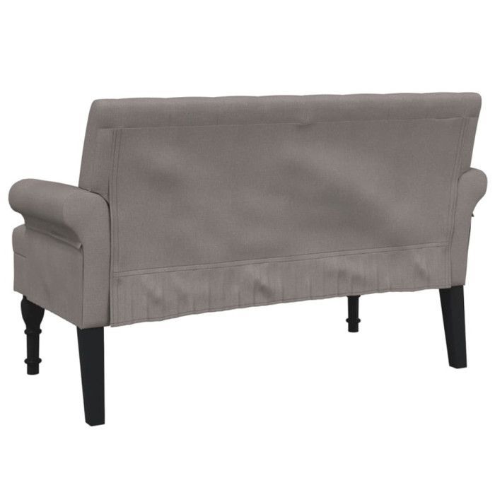 vidaXL Bank met rugleuning, Sofa met armleuningen, Bank met houten poten, Woonkamerbank, Modern, 372125