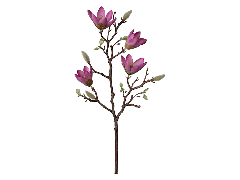 Magnolia gałązka 59 cm różowa