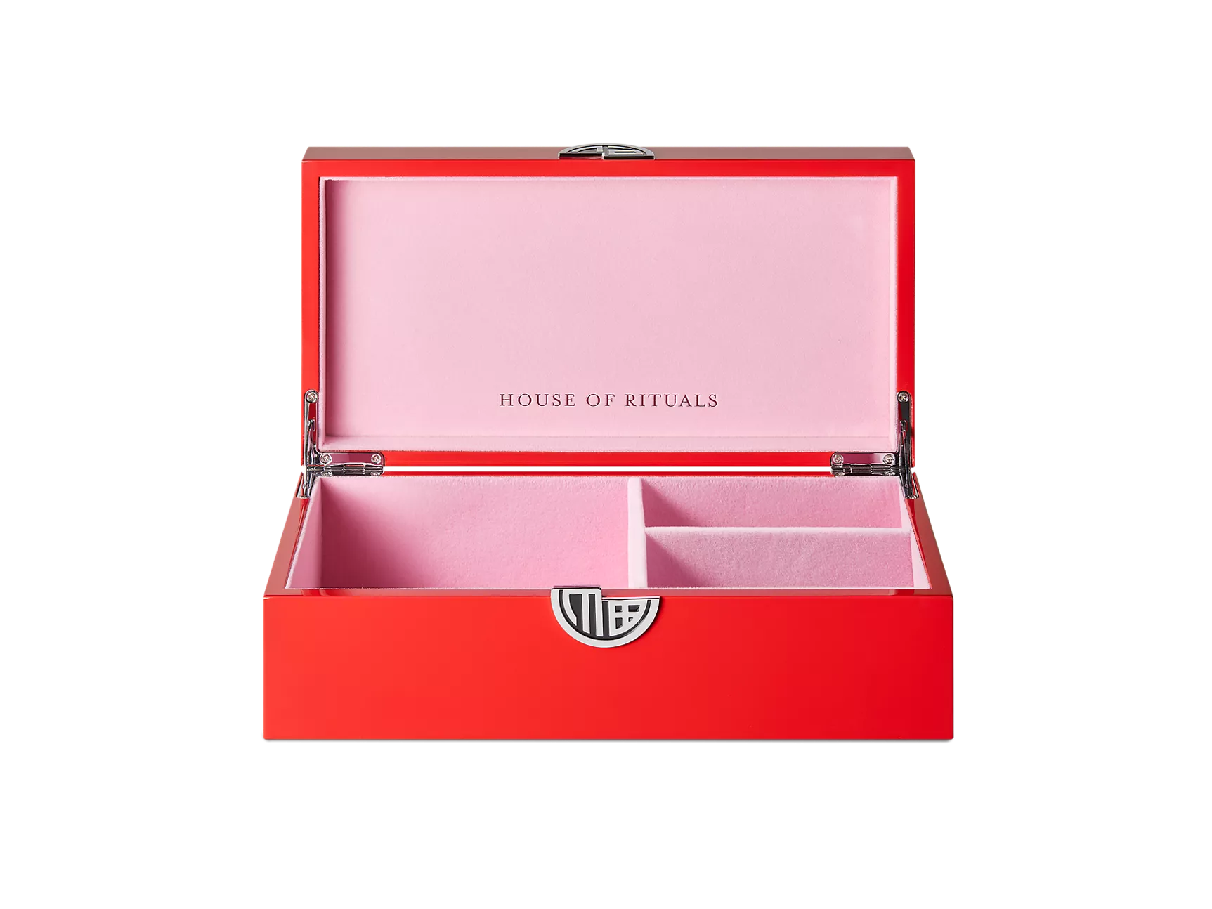 Caja del tesoro mediana roja