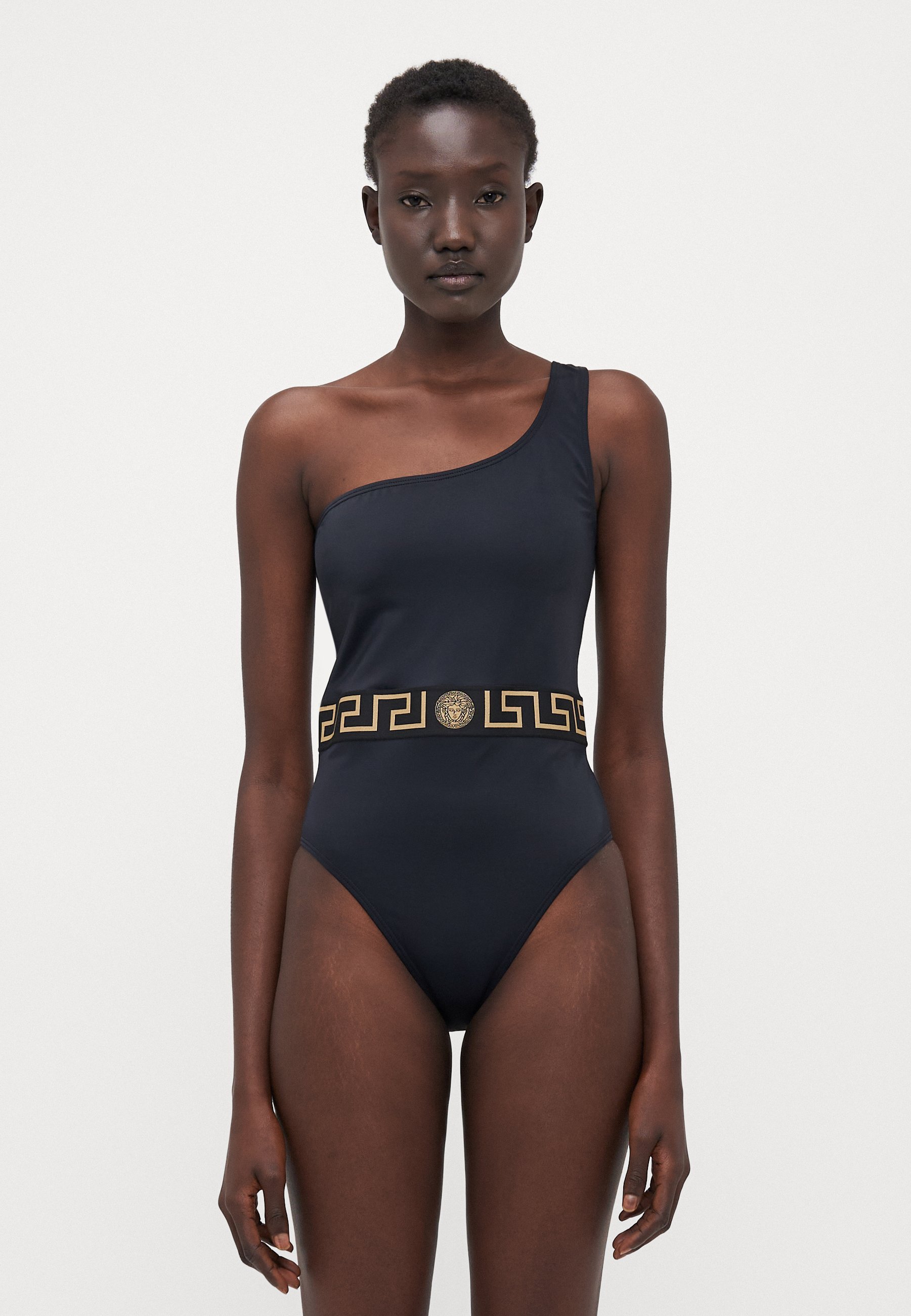 Costume da bagno intero Versace SWIM VITA NUOVO LOGO - nero