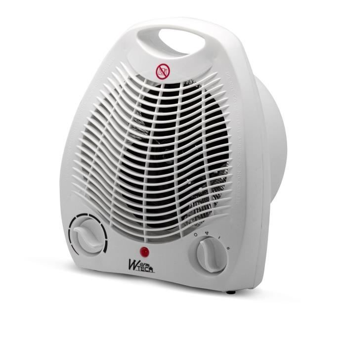 Chauffage soufflant - 2000W - WARM TECH - 240V - Jusqu'à 15m3 - Blanc