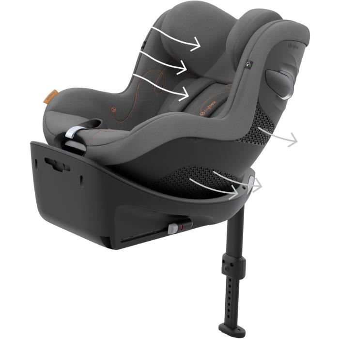 Silla de coche Cybex Sirona G Gold - De 61 a 105 cm - Desde el nacimiento hasta los 19 kg - De 3 meses a 4 años - Gris lava