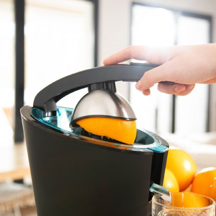 Cecotec EssentialVita Hyden 600 Electric Citrus Juicer with Arm, 600W, Stainless Steel Filter, 2 Removable Cones