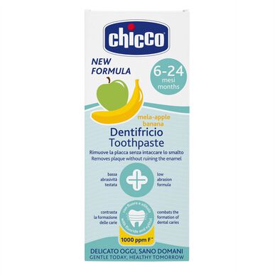 Chicco zubní pasta jablko-banán pro 6 měsíců 50 ml 50 ml