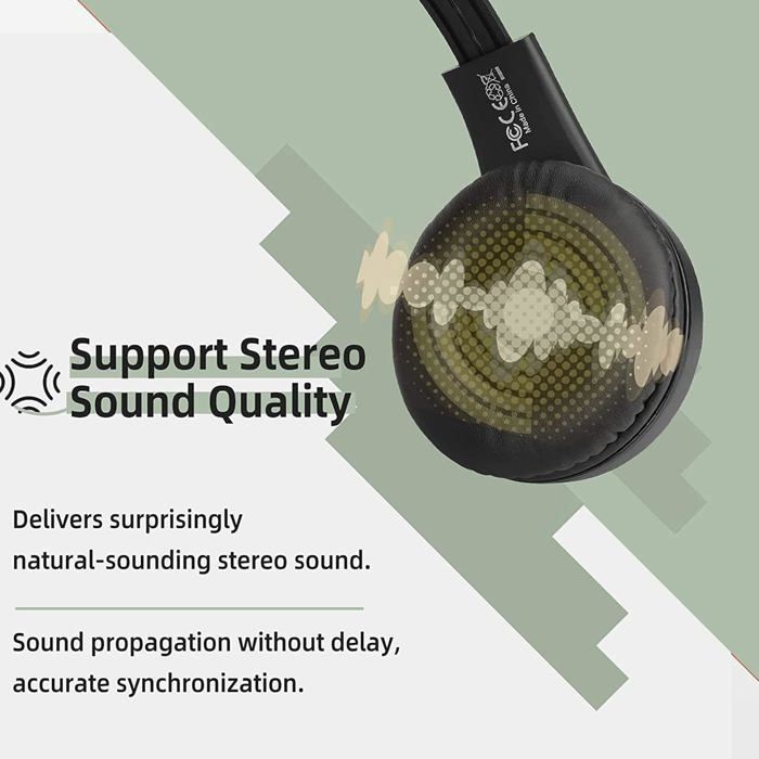 Retekess TA005 Wireless TV Headphones, Audio Headset, Stereo Support, AUX and RCA Input, 10 Hours, High Volume for Seniors