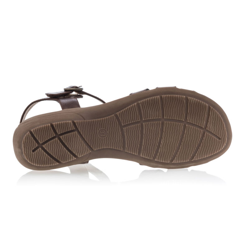 Sandali da donna marroni / Scarpe aperte in punta