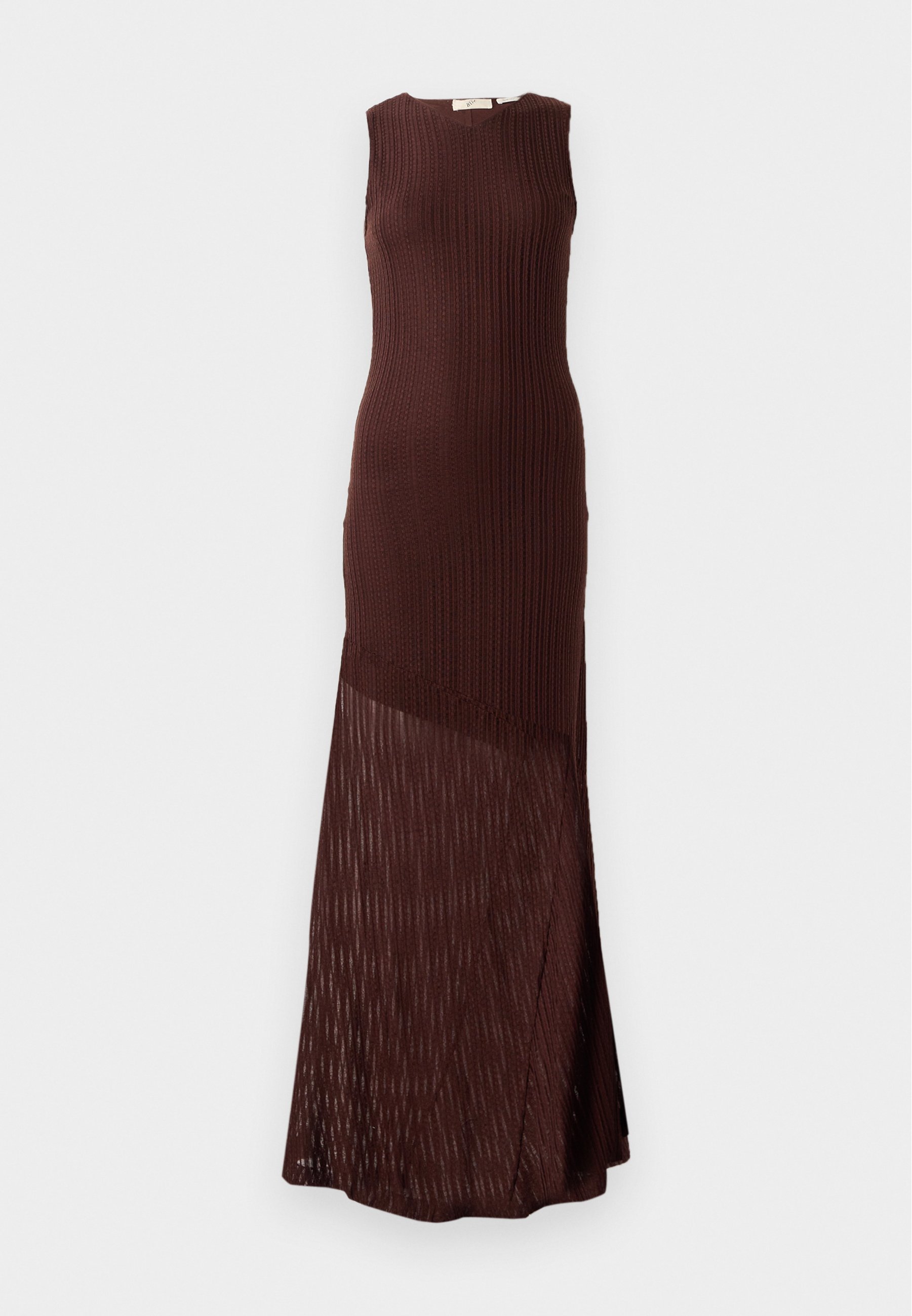 BITE Studios SPACIA DOORZICHTIGE, GESTRUCTUREERDE TANKTOP - Maxi-jurk - hazelnoot