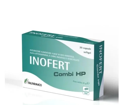 ITALFARMACO Inofert Combi HP 20 softgelcapsules Voedingssupplement voor polycysteuze eierstokken