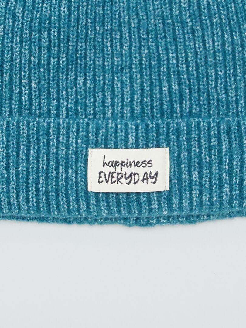 Gorro de tricô - AZUL