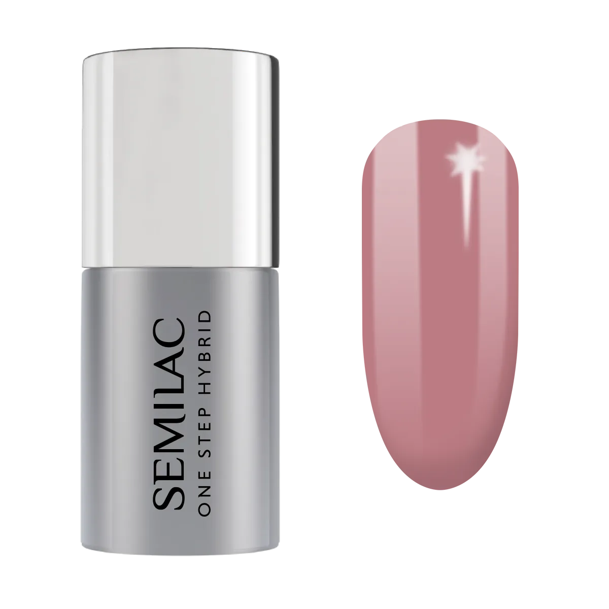 Semilac One Step Hybrid Lakier hybrydowy S240 Peach Beige