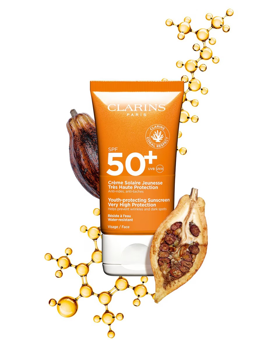 CLARINS Sun Care Face Youth-protective Αντηλιακό Προσώπου Πολύ Υψηλής Προστασίας SPF 50