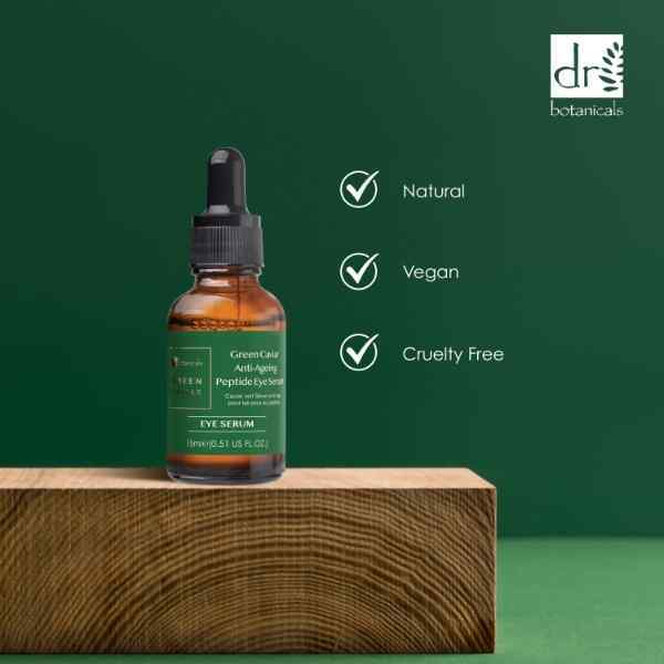 Siero contorno occhi al caviale verde Dr Botanicals, confezione doppia da 2 x 15 ml