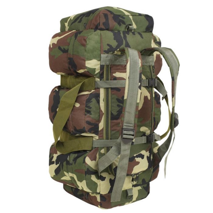 Sports bag - vidaXL - 3-in-1 - 120 L - Camouflage - Waterproof