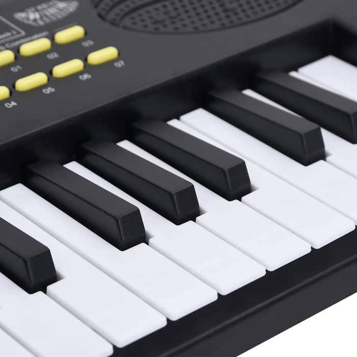 [80361] Teclado de piano eléctrico de 37 teclas y micrófono para niños, Peso: 0,92 kg