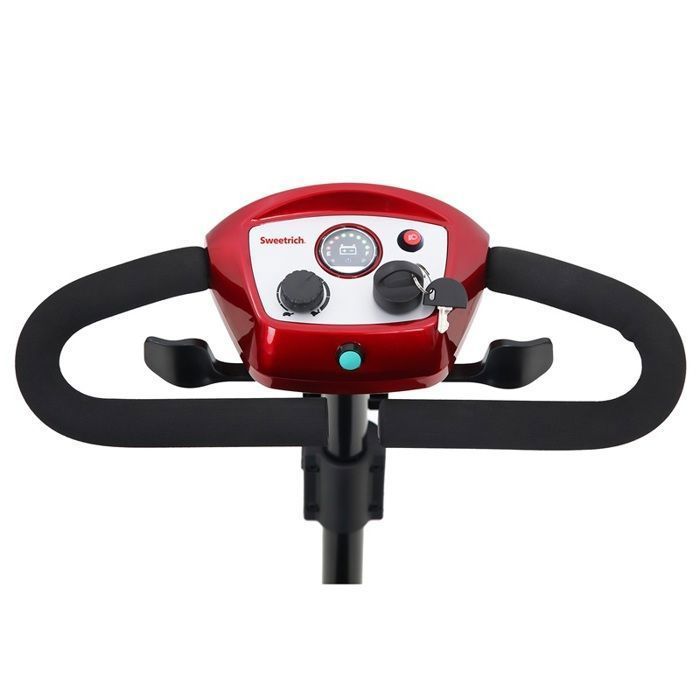 Scooter électrique SWEETRICH S1-Sport, Rouge, Freins Intelligents, Roues Anti-Basculement, Absorption des Chocs, Manipulation