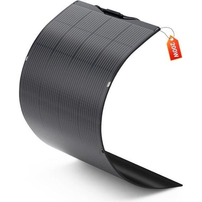 ALLPOWERS 200W Flexibles monokristallines ETFE-Solarmodul, IP68, 260° faltbar, 12V/32V, ultraleicht, 4,1 kg