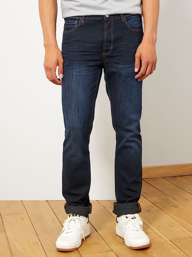 Calça jeans de corte regular tamanho L34 - azul índigo