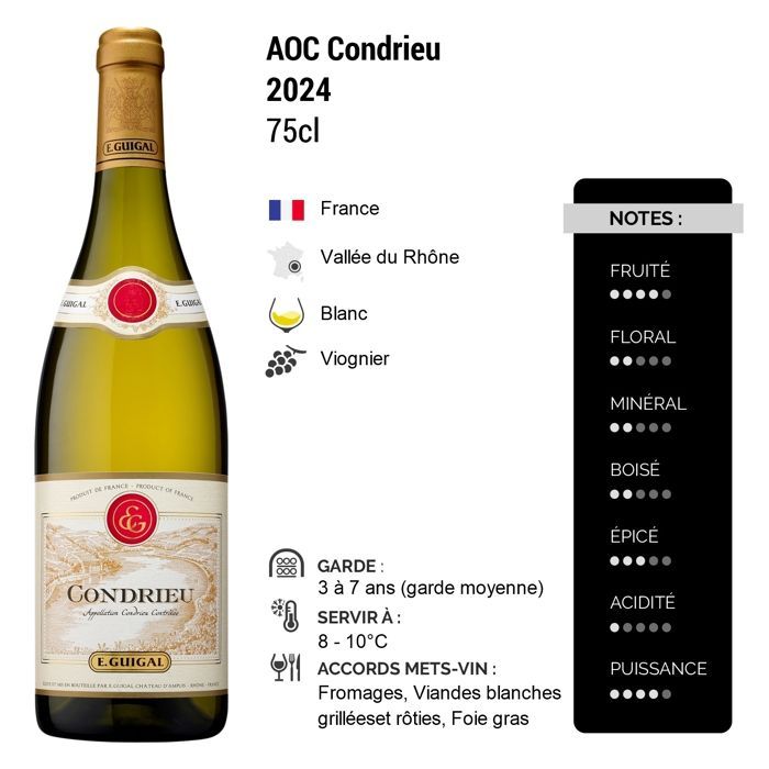 Maison Guigal Condrieu 2024 - Vino Bianco della Valle del Rodano (75cl)