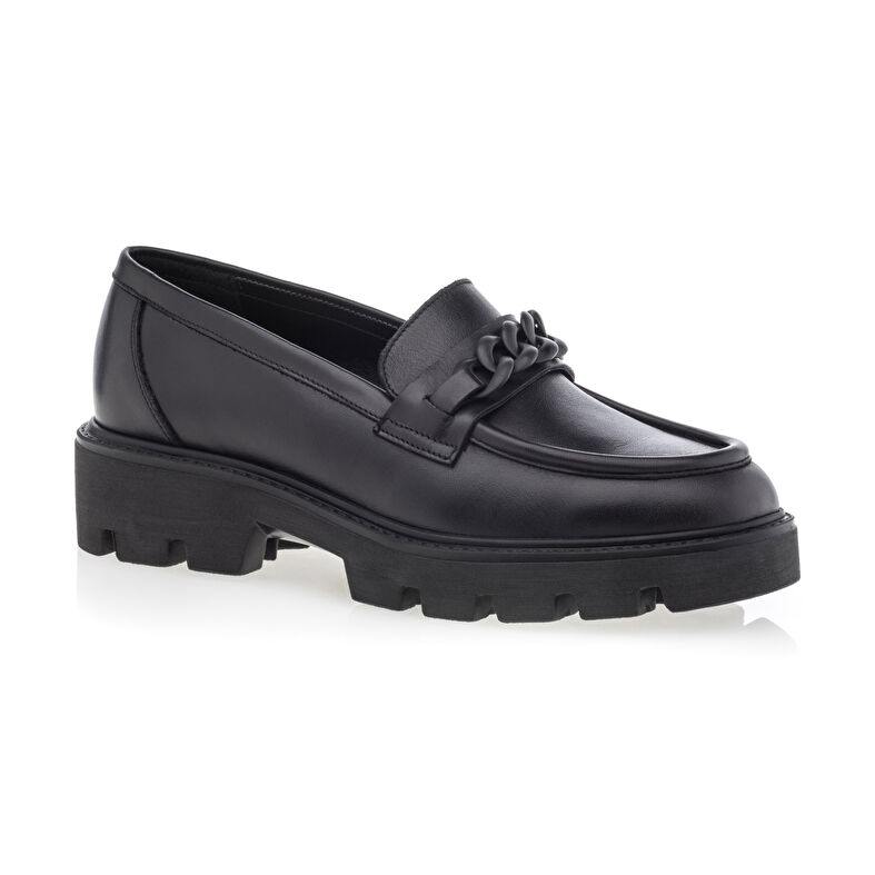 Sorte loafers/bådsko til kvinder