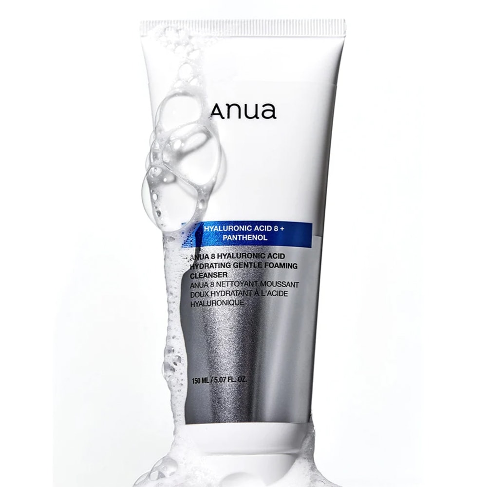 Espuma limpiadora facial Anua con ácido hialurónico, hidratante y suave - 150 ml