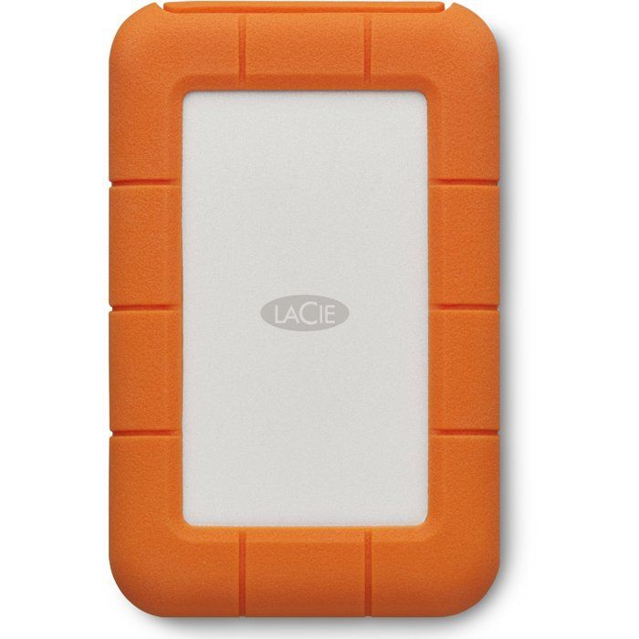 Disque dur externe - LACIE - Rugged USB-C STFR5000800 - 5 To -  3.2 Gen 1 - Gris / Jaune