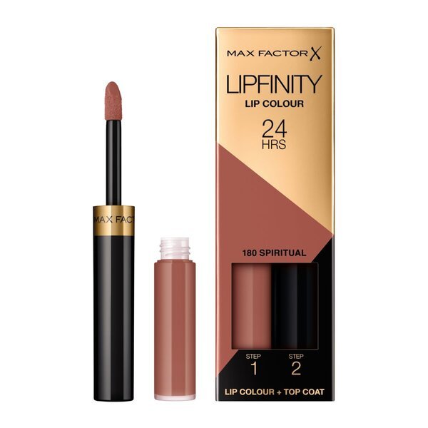 Max Factor Lipfinity lūpu krāsa 180 Spiritual 2-Step Longlasting lūpu krāsa<br>2,3ml