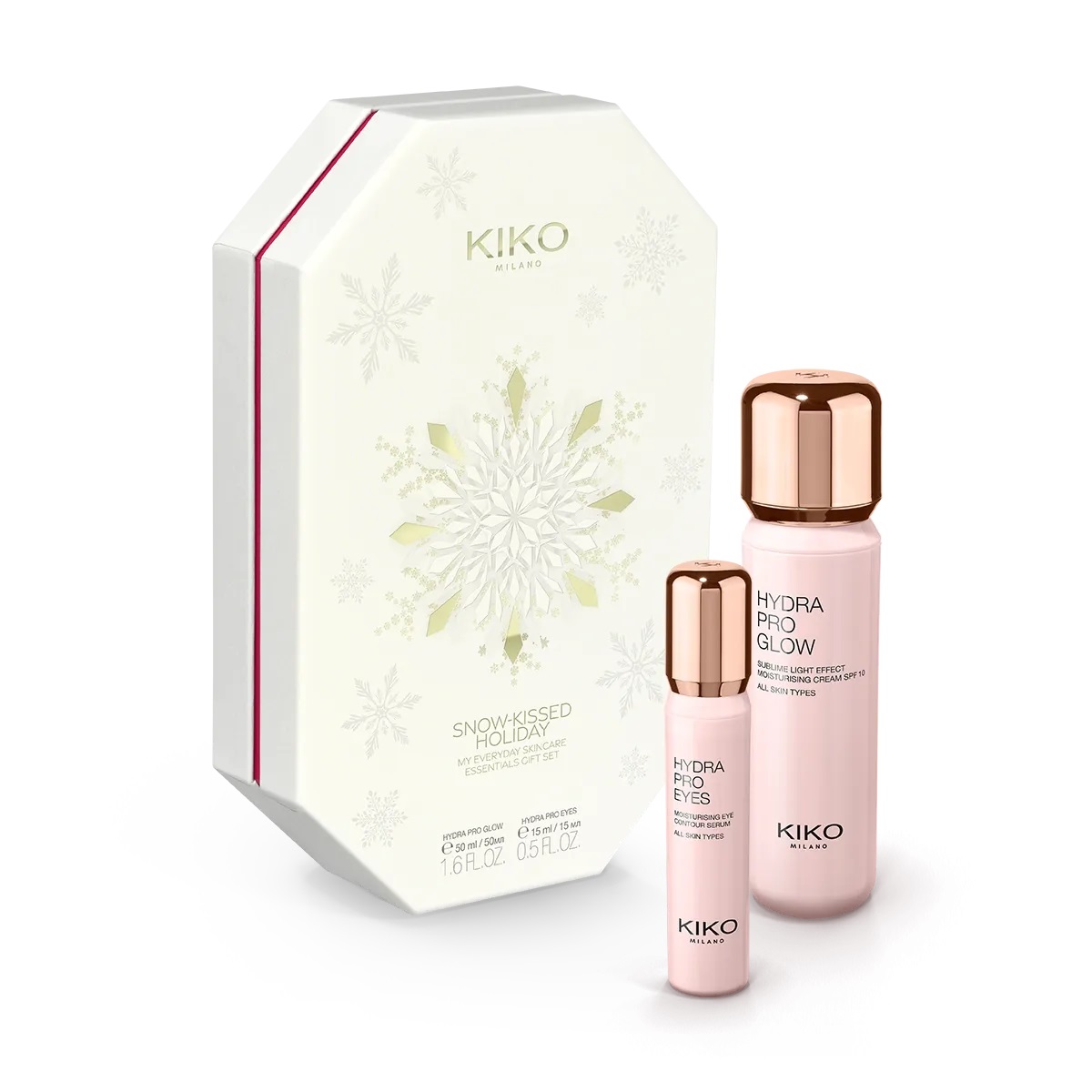 Kiko Milano Snow-Kissed Holiday My Everyday Skincare Essentials Gavesett