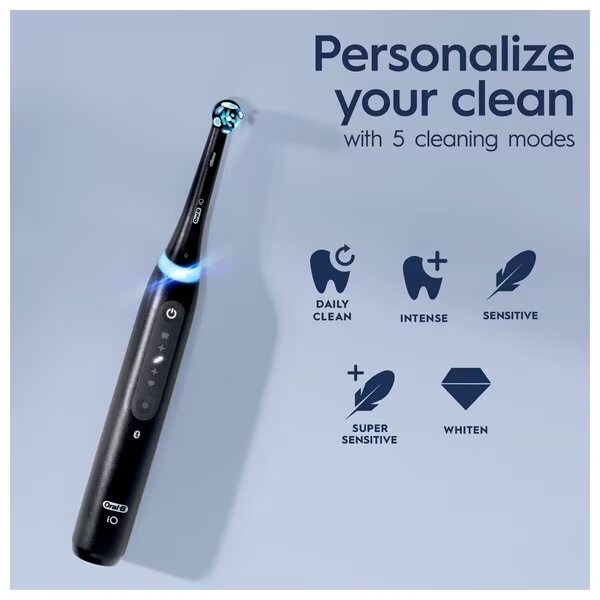 „Oral-B“ elektrinis dantų šepetėlis „iO 5“, juodas