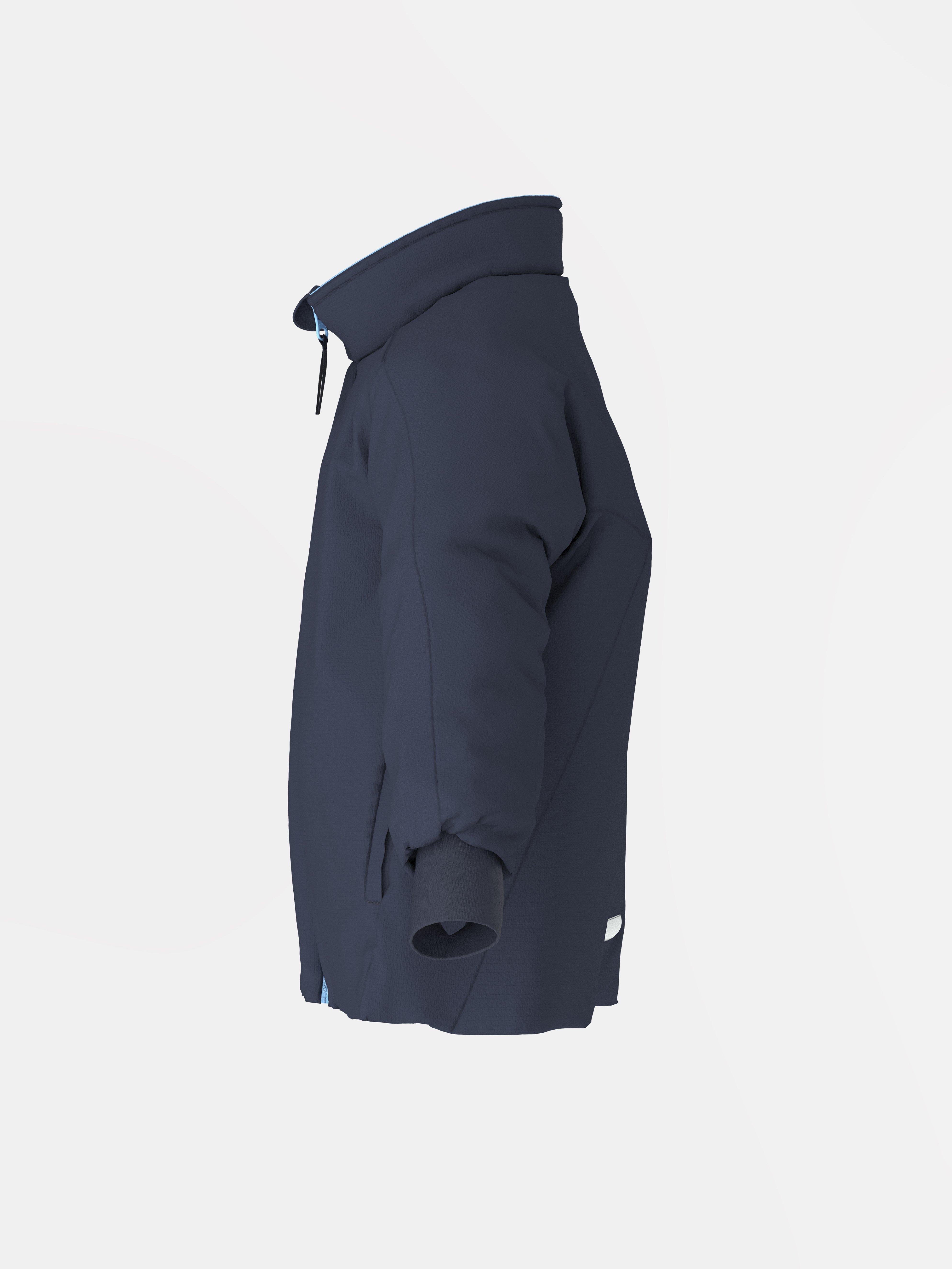 Chaqueta ligera acolchada e impermeable – Ropa deportiva infantil, color azul marino oscuro.