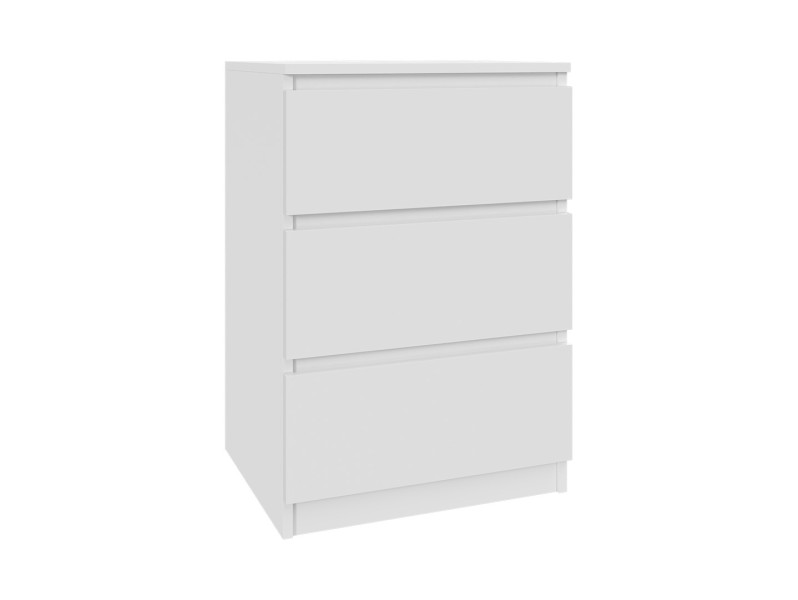 Komoda Biała 50 cm z 3 Szufladami - do Każdego Pomieszczenia