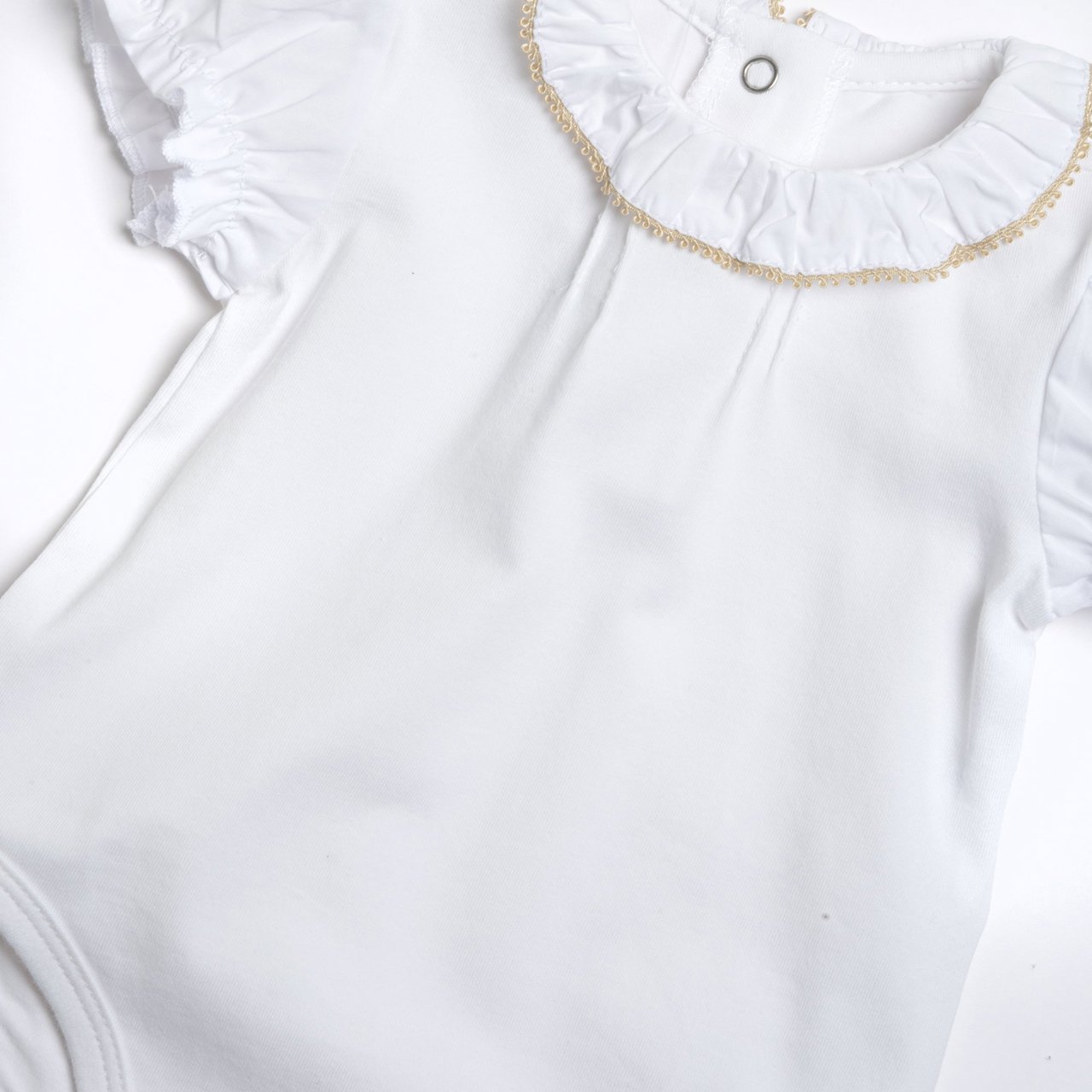 Bodysuit met golvende halslijn