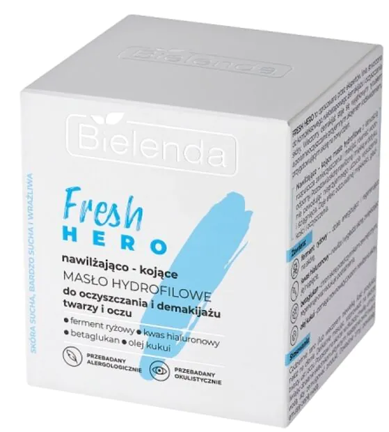 Bielenda Fresh Hero nawilżająco-kojące masło hydrofilowe do oczyszczania i demakijażu