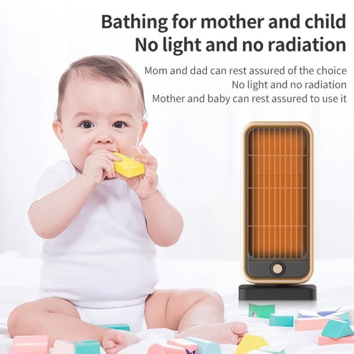 Chauffage d'appoint - MIOLOE - PTC 500W - Protection anti-basculement - Silencieux - Compact