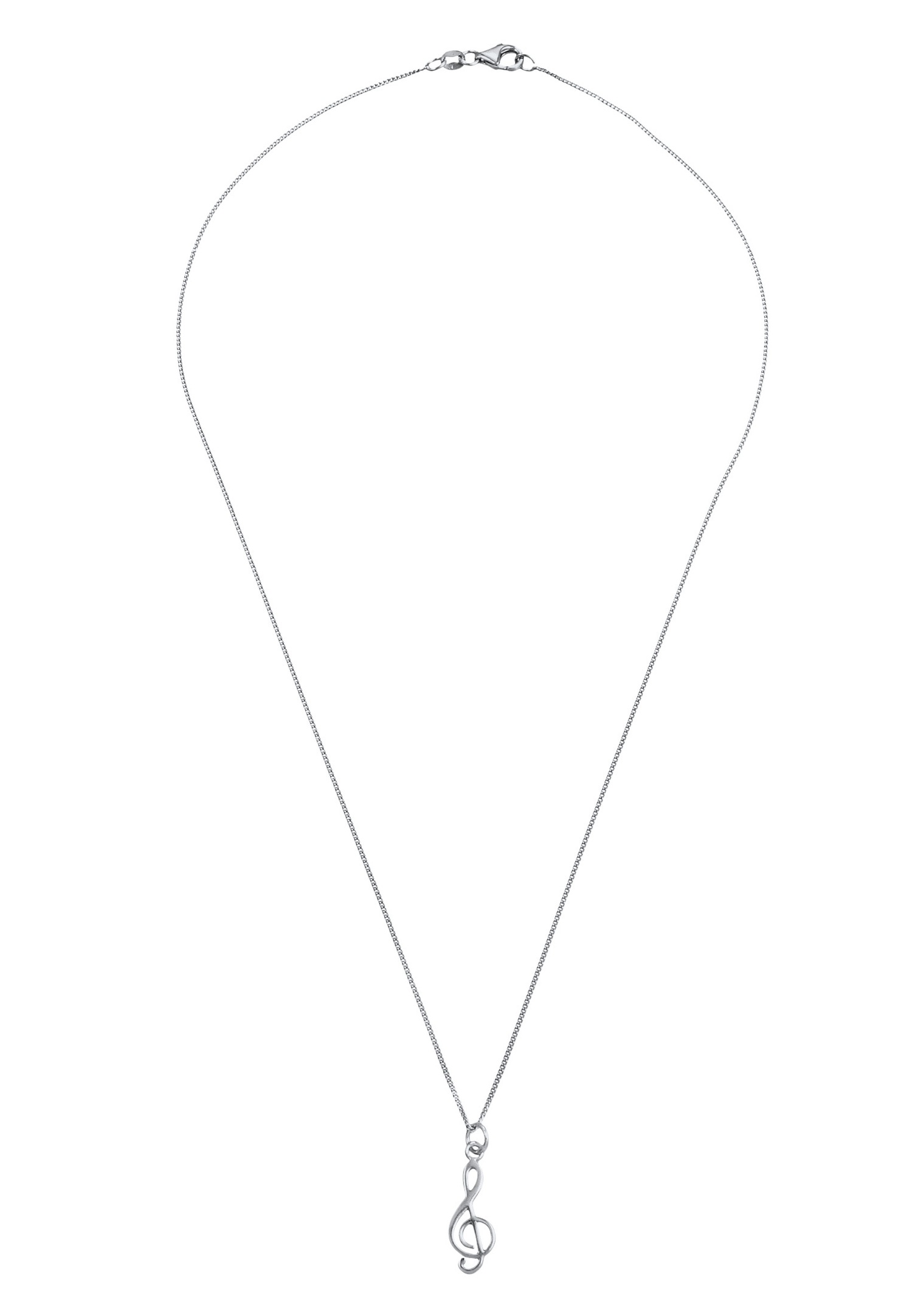 Elli Femmes Clé de Sol Symbole en Argent Sterling 925