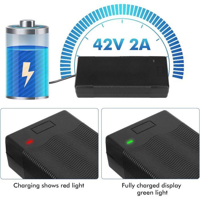 Chargeur pour trottinettes électriques - 36 V/42 V 2 A - 6 ports de charge - Compatible avec trottinettes électriques, hoverboards