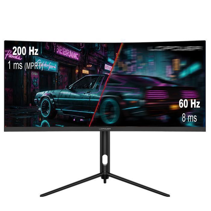 Monitor curvo para PC - LC-Power - LC-M30UWFC - 30 polegadas - Ultrawide Full HD 2560x1080 - 200Hz - 1ms