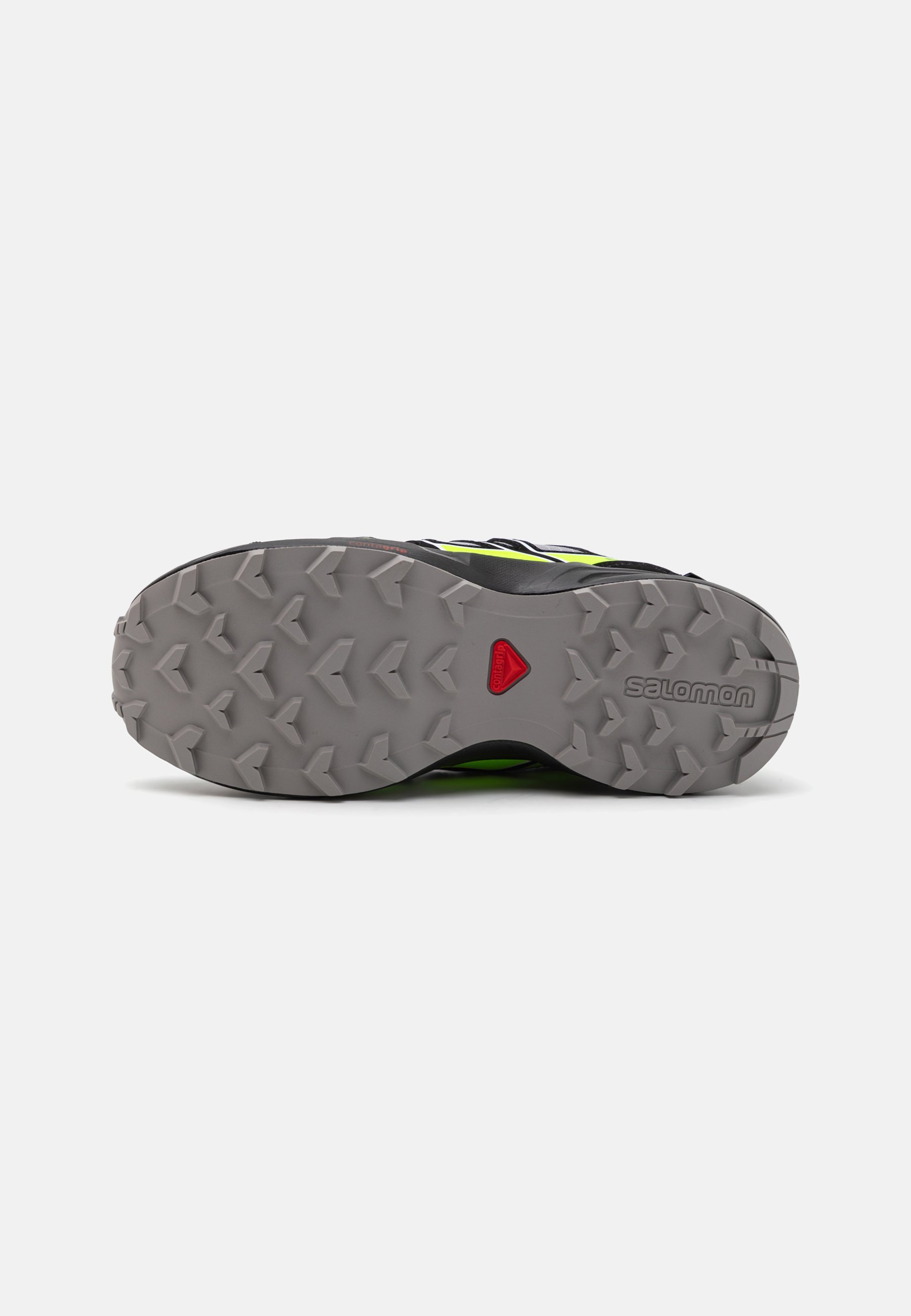 Salomon SPEEDCROSS UNISEX - Trekingové boty - alloy/black/green gecko