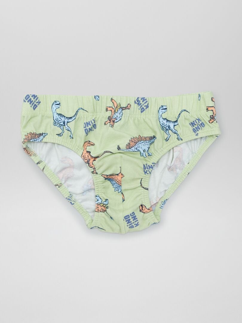 Set van 7 bedrukte slips - BLAUW