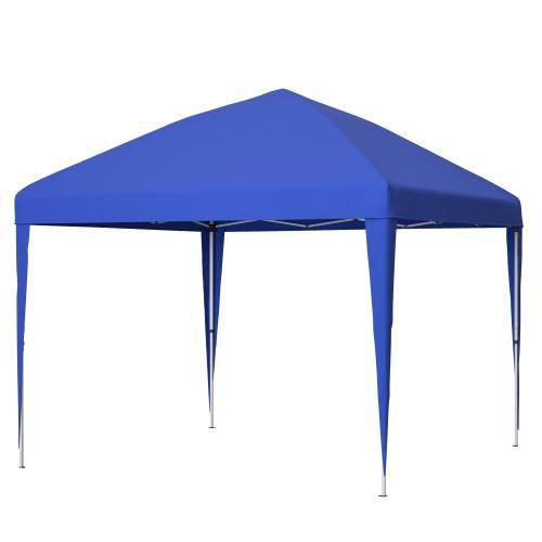 Tuinpaviljoen, 3x3m opvouwbaar pop-up tuinpaviljoen, UV 50+ zonbescherming, inclusief 4 zandzakken en opbergtas (blauw)