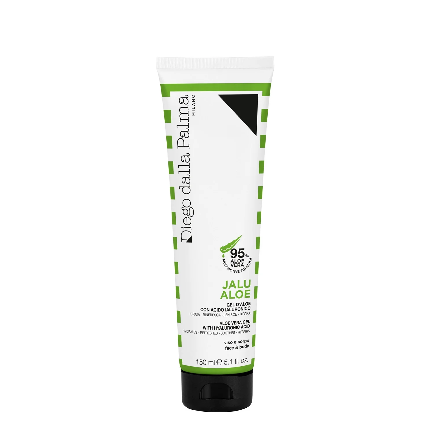 Aloe Jalu Aloe Gel d'Aloe con Acido Ialuronico - Gel corpo doposole, Gel viso idratante, Gel viso lenitiva, Gel Corpo, Doposole viso