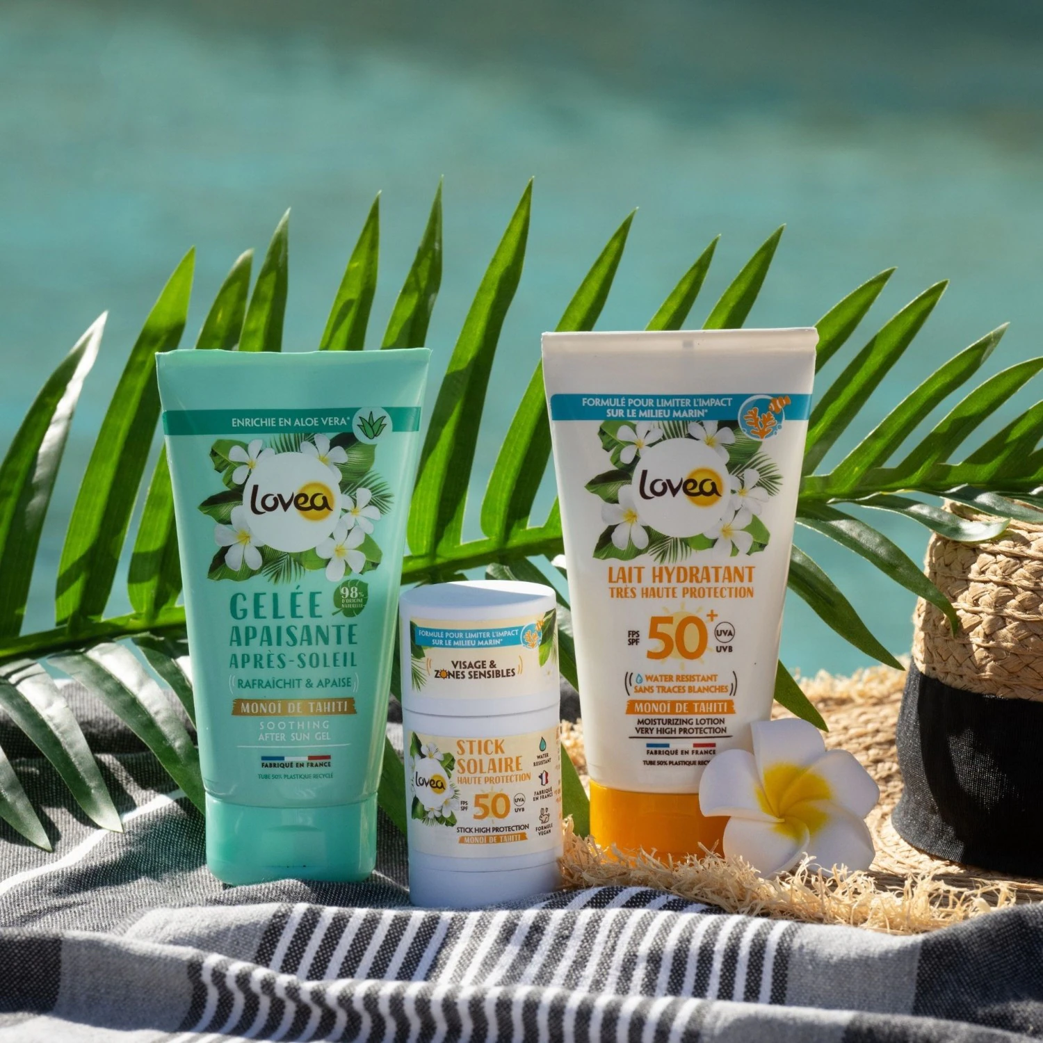 Lovea Stick Solaire SPF 50 Haute Protection au Monoï de Tahiti