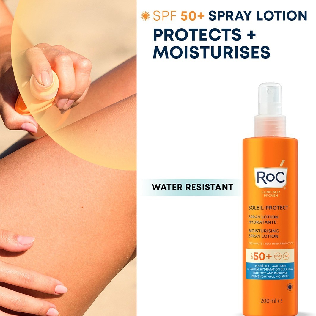 RoC Sonnenschutz Soleil-Protect Feuchtigkeitsspendende Sonnencreme LSF 50 - 200 ml