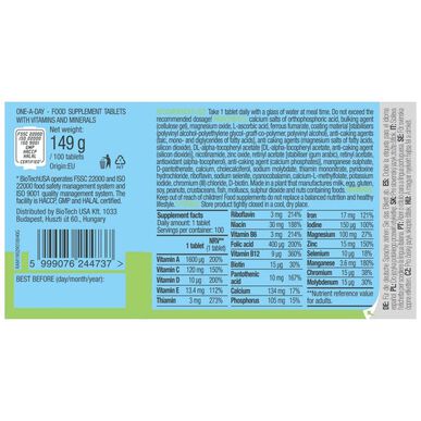 BioTech USA Multivitaminový doplněk stravy One-a-Day 100 tablet