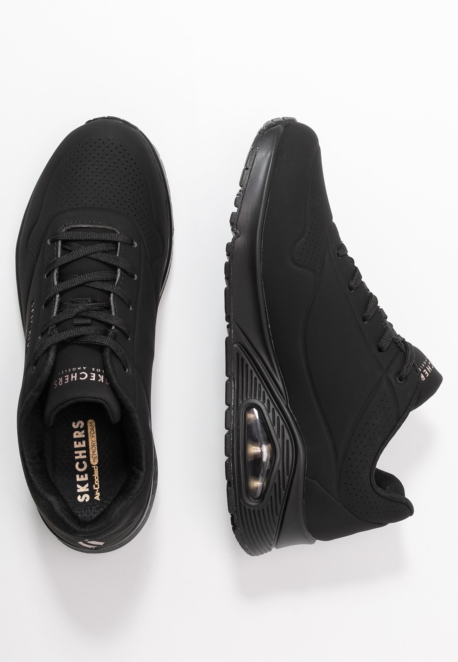 Skechers Sport UNO - Matalavartiset tennarit - blackSkechers