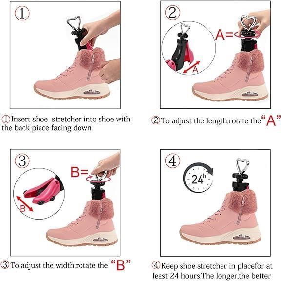 Embauchoirs à Chaussures Femme Homme Ecarteur Chaussure - - Élargissement - Blanc - Caoutchouc - Boîte carton