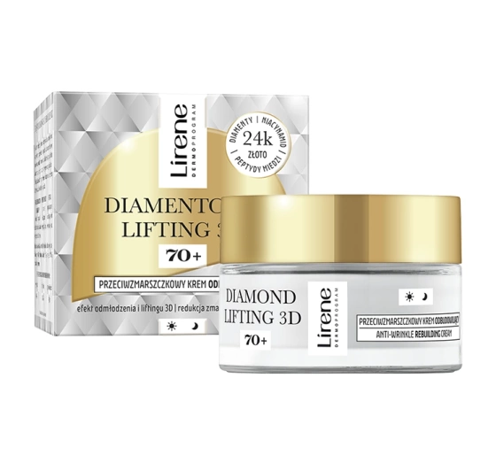 Lirene Dermoprogram Diamentowy Lifting 3D krem odbudowujący 70  50 ml