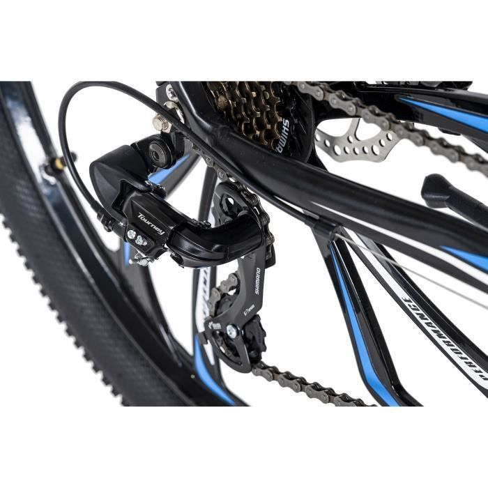 Vélo VTT Semi-Rigide 27,5'' - KS CYCLING Xplicit - Homme - 21 Vitesses - Noir-Bleu